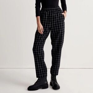 NWOT - Madewell Huston Pull-On Tapered Pants in Plaid